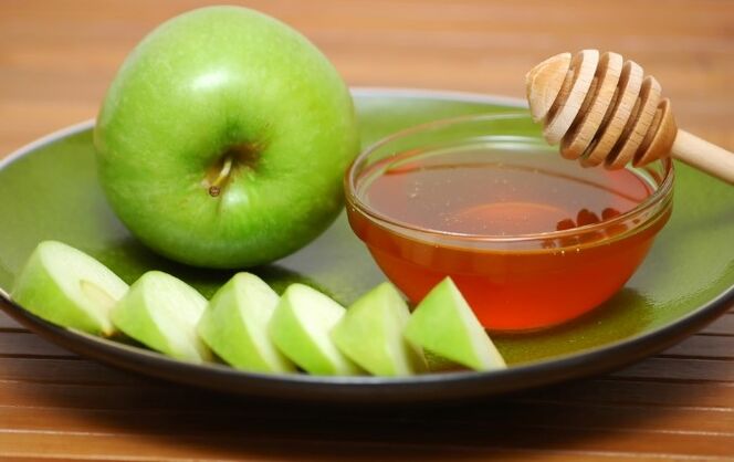 Äpfel und Honig